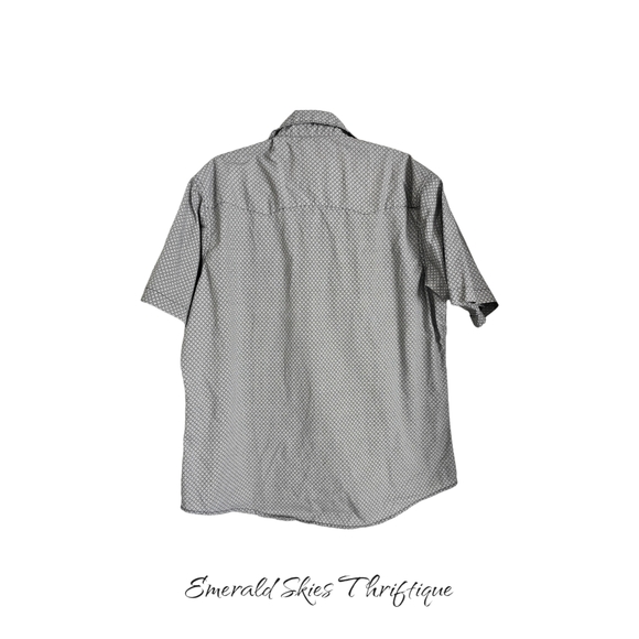 wrangler wrancher pearl snap button down - Picture 5 of 6